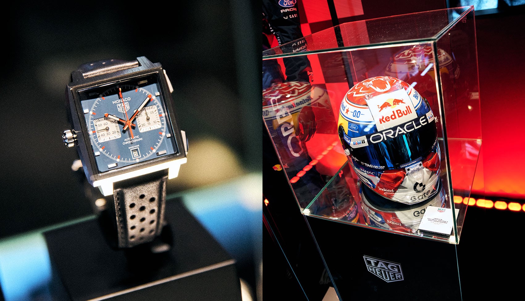 Historyczne zegarki i pamiątki F1 na wystawie TAG Heuer w Warszawie Historyczne zegarki TAG Heuer oraz pamiątki Ayrtona Senny na wystawie w Warszawie