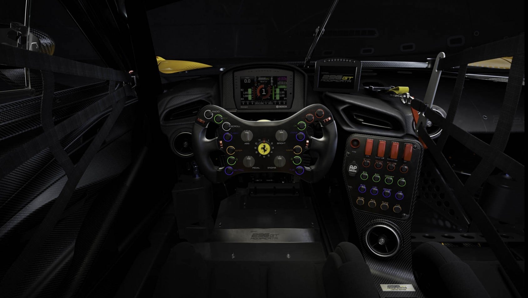 Ferrari 296 GT Modificata kokpit