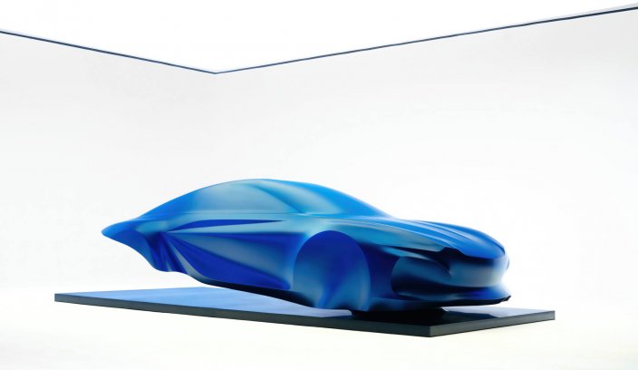 Alpine A110 EV traser rzeźba