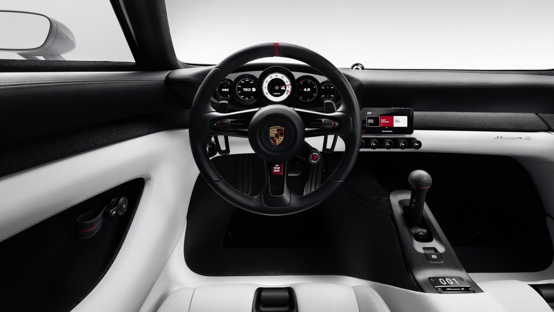 Porsche Mission S kokpit