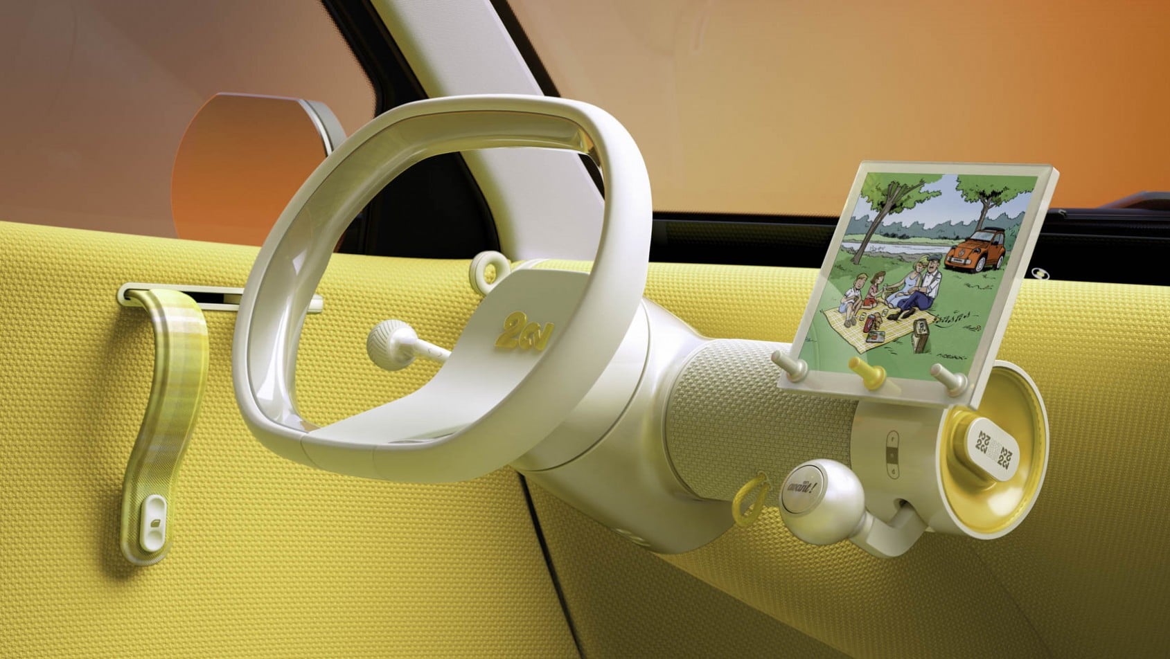 Citroën 2 CV Concept kokpit